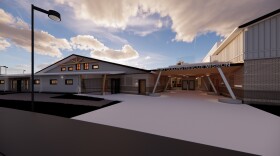 An exterior rendition of the planned men's shelter on North College Avenue in Fort Collins. The