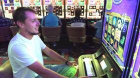 Was Nikolpoulos of Andover, plays the slot machines at Casino Salem.