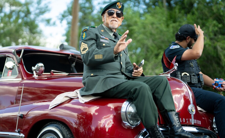 Thirty-two entrants showed their American pride in the first Red, White, and Blue Festival parade on July 4, 2025.